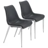 Kirkland's Home Faux Leather Stitch Dining Chairs, Set Of 2- Dining Chairs