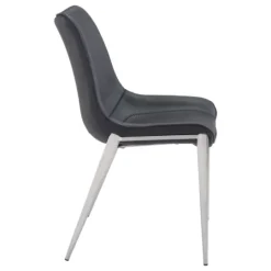 Kirkland's Home Faux Leather Stitch Dining Chairs, Set Of 2- Dining Chairs