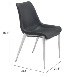 Kirkland's Home Faux Leather Stitch Dining Chairs, Set Of 2- Dining Chairs