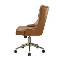 Kirkland's Home Faux Leather Tufted Back Office Chair- Office Furniture