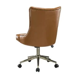 Kirkland's Home Faux Leather Tufted Back Office Chair- Office Furniture