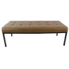 Kirkland's Home Faux Leather Tufted Button Bench- Benches & Ottomans