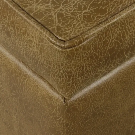 Kirkland's Home Faux Leather Tufted Storage Ottoman- Benches & Ottomans
