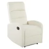 Kirkland's Home Faux Leather Upholstered Slim Recliner- Accent Chairs