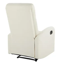 Kirkland's Home Faux Leather Upholstered Slim Recliner- Accent Chairs