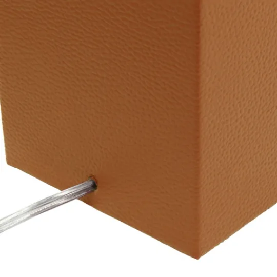 Kirkland's Home Faux Leather Usb Table Lamp- Table Lamps