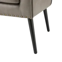 Kirkland's Home Faux Leather Wingback Accent Chair- Accent Chairs