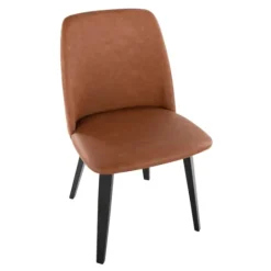 Kirkland's Home Faux Leather Wood Dining Chairs, Set Of 2- Dining Chairs