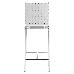 Kirkland's Home Faux Leather Woven Counter Stools, Set Of 2- Bar Stools & Counter Height Stools