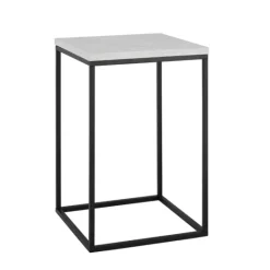 Kirkland's Home Faux Marble Open Frame Side Table- Accent & End Tables
