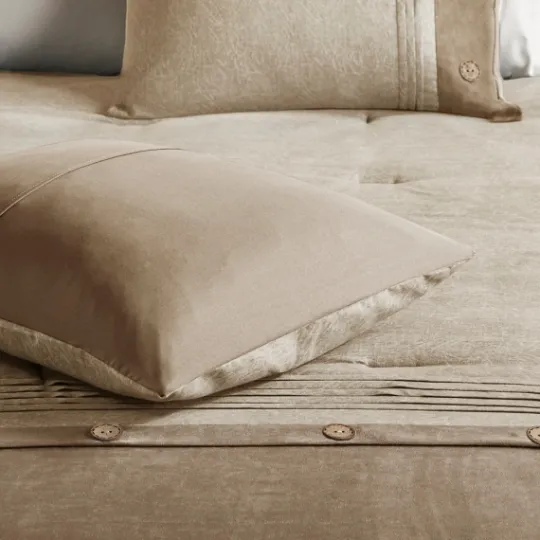 Kirkland's Home Faux Suede 7-Pc. King Comforter Set- Comforters