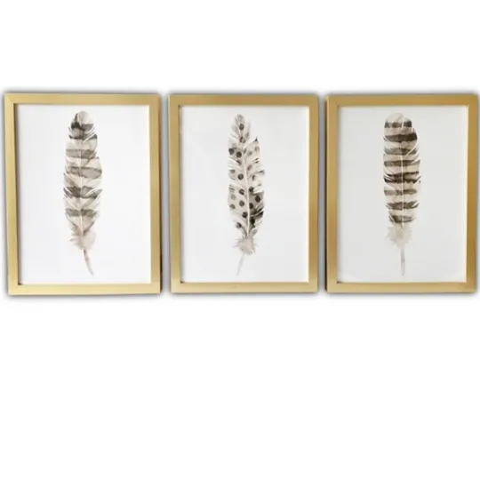 Kirkland's Home Feathers Framed Art Prints, Set Of 3- Framed Art
