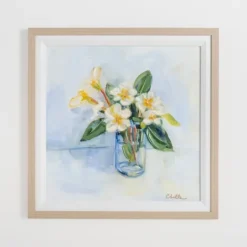 Kirkland's Home February Primrose Framed Art Print- Framed Art