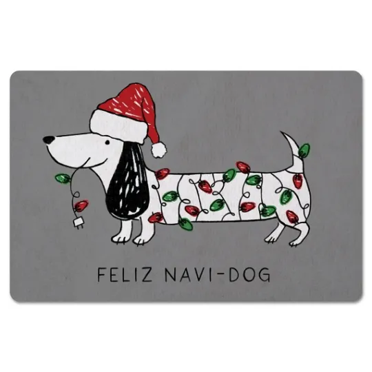 Kirkland's Home Feliz Navidog Christmas Kitchen Mat- Kitchen & Floor Mats