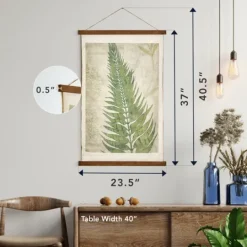 Kirkland's Home Fern Leaf Scroll Tapestry- Wall Plaques