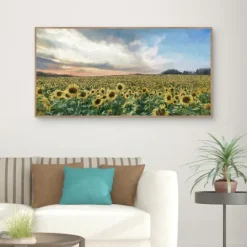 Kirkland's Home Field Of Gold Framed Canvas Art Print- Canvas Art