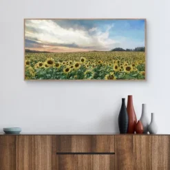 Kirkland's Home Field Of Gold Framed Canvas Art Print- Canvas Art