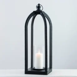 Kirkland's Home Fieldstone Beaded Lantern, 27 In.- Lanterns