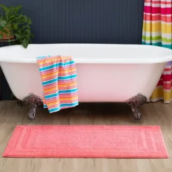 Kirkland's Home Fiesta Plush Reversible Cotton Bath Mat, 45 In.- Bathroom Rugs