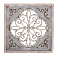 Kirkland's Home Finish Wood And Metal Wall Plaque- Wall Plaques