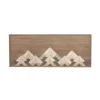 Kirkland's Home Fir Wood Abstract Mountain Range Plaque- Wall Plaques