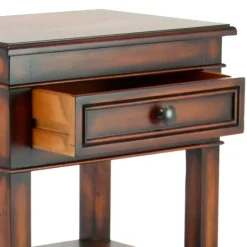 Kirkland's Home Fir Wood Tiered Side Table- Accent & End Tables
