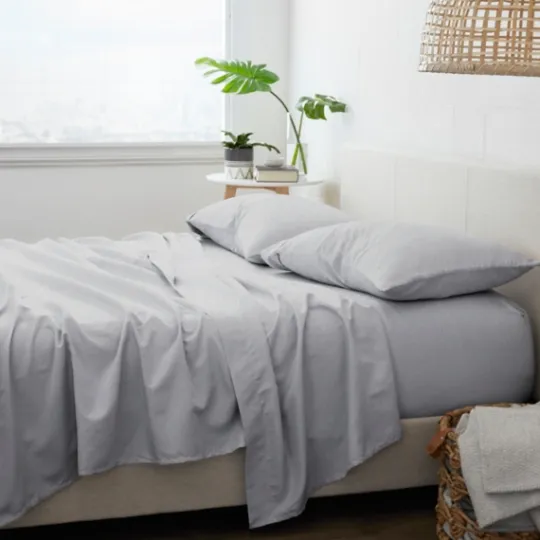 Kirkland's Home Flannel Cotton 4-Pc. Queen Bed Sheet Set- Bed Sheets