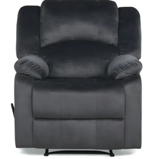 Kirkland's Home Flannel Overstuffed Pull Recliner- Accent Chairs