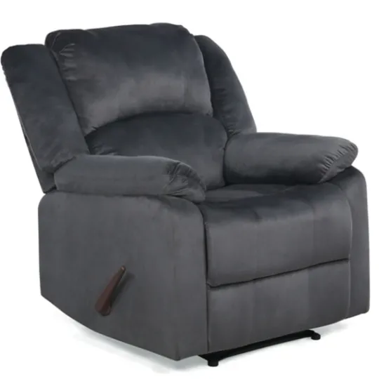 Kirkland's Home Flannel Overstuffed Pull Recliner- Accent Chairs