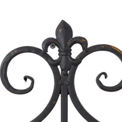 Kirkland's Home Fleur Distressed Black Iron Sconce, 25 In.- Sconces