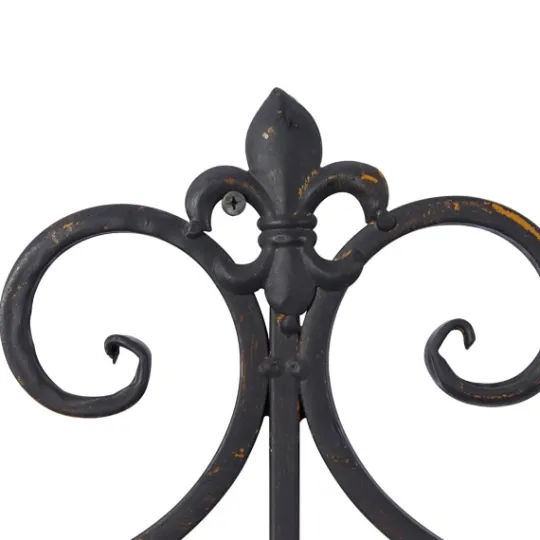 Kirkland's Home Fleur Distressed Black Iron Sconce, 25 In.- Sconces