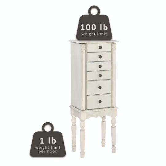Kirkland's Home Flip Top 5-Drawer Wood Armoire- Dressers & Chests