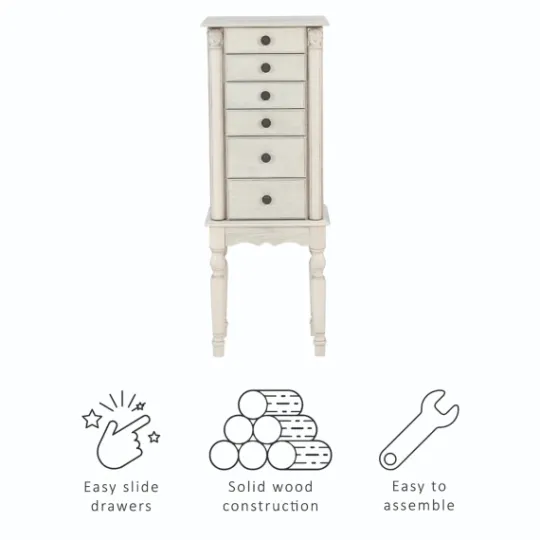 Kirkland's Home Flip Top 5-Drawer Wood Armoire- Dressers & Chests