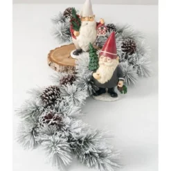 Kirkland's Home Flocked Pine And Pine Cone Garland- Arrangements & Greenery