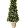 Kirkland's Home Flocked Sage Cone In Urn Arrangement, 24 In.- Trees & Topiaries
