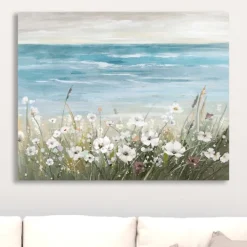 Kirkland's Home Floral Beach Giclee Canvas Art Print, 40X32 In.- Canvas Art