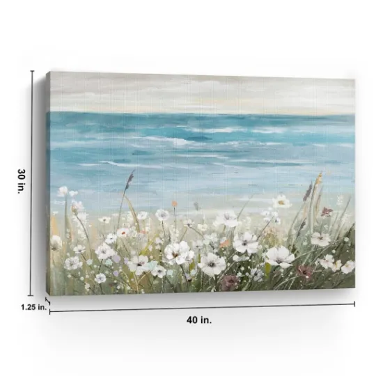 Kirkland's Home Floral Beach Giclee Canvas Art Print, 40X32 In.- Canvas Art