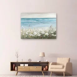 Kirkland's Home Floral Beach Giclee Canvas Art Print, 48X36 In.- Canvas Art