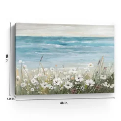 Kirkland's Home Floral Beach Giclee Canvas Art Print, 48X36 In.- Canvas Art