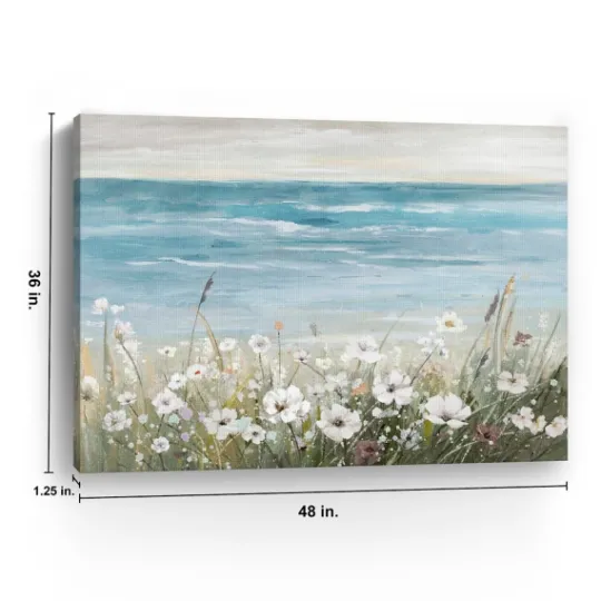 Kirkland's Home Floral Beach Giclee Canvas Art Print, 48X36 In.- Canvas Art