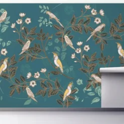 Kirkland's Home Floral Birds Peel And Stick Wall Mural- Wall Murals & Wall Decals