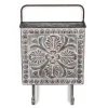 Kirkland's Home Floral Embossed Metal Wall Pocket- Wall Storage