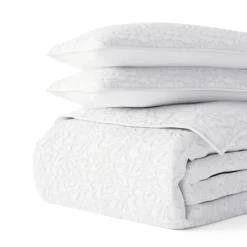 Kirkland's Home Floral Stitch 3-Pc. Queen Quilt Set- Quilts
