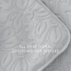Kirkland's Home Floral Stitch 3-Pc. Queen Quilt Set- Quilts