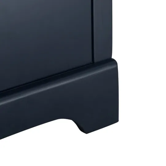 Kirkland's Home Florence Navy Wood Backsplash Sink Vanity- Bathroom Furniture