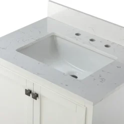 Kirkland's Home Florence Wood Backsplash Sink Vanity- Bathroom Furniture