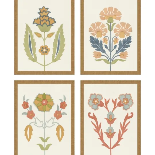 Kirkland's Home Flourish Framed Art Prints, Set Of 4- Framed Art