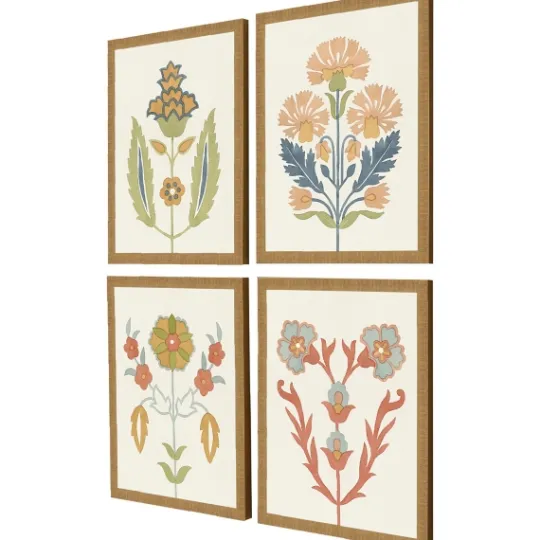 Kirkland's Home Flourish Framed Art Prints, Set Of 4- Framed Art