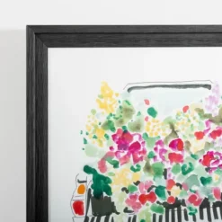 Kirkland's Home Flower Bed Pickup Truck Framed Art Print- Framed Art