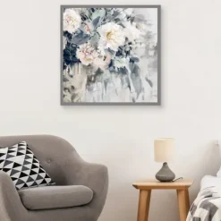 Kirkland's Home Flower Impressions Framed Canvas Art Print- Canvas Art